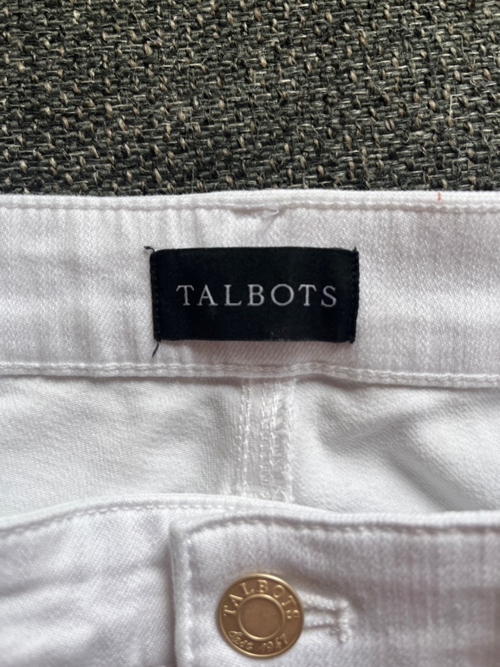 Talbots White Crop Flare Women's Jeans - Picture 2 of 5